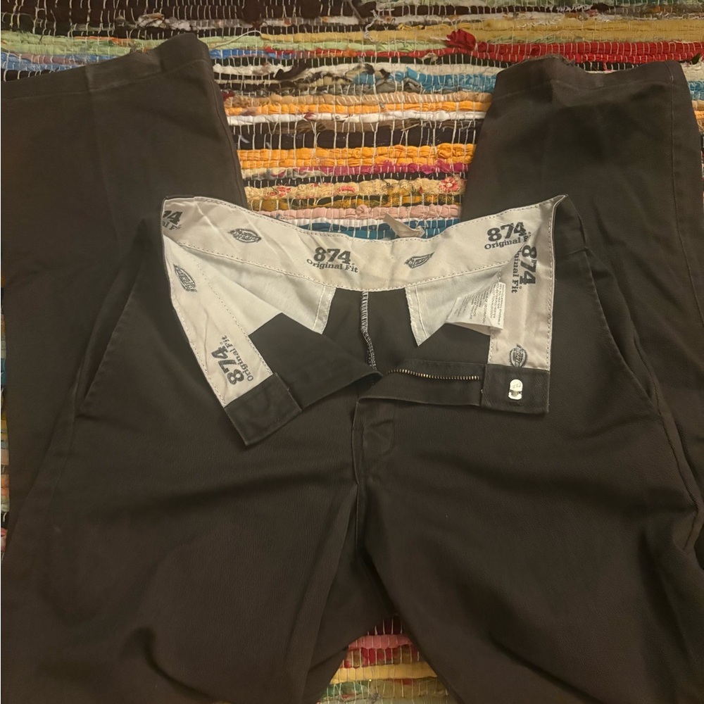 Dickies Work Pants - Beige and Black